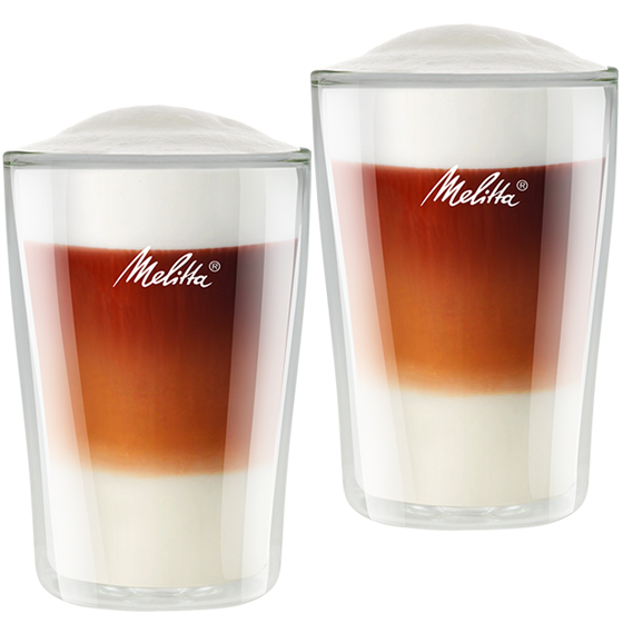 Andere plaatsen snelweg vorst Dubbelwandige Latte macchiato-glazen, 2 stuks | Melitta® Online Shop
